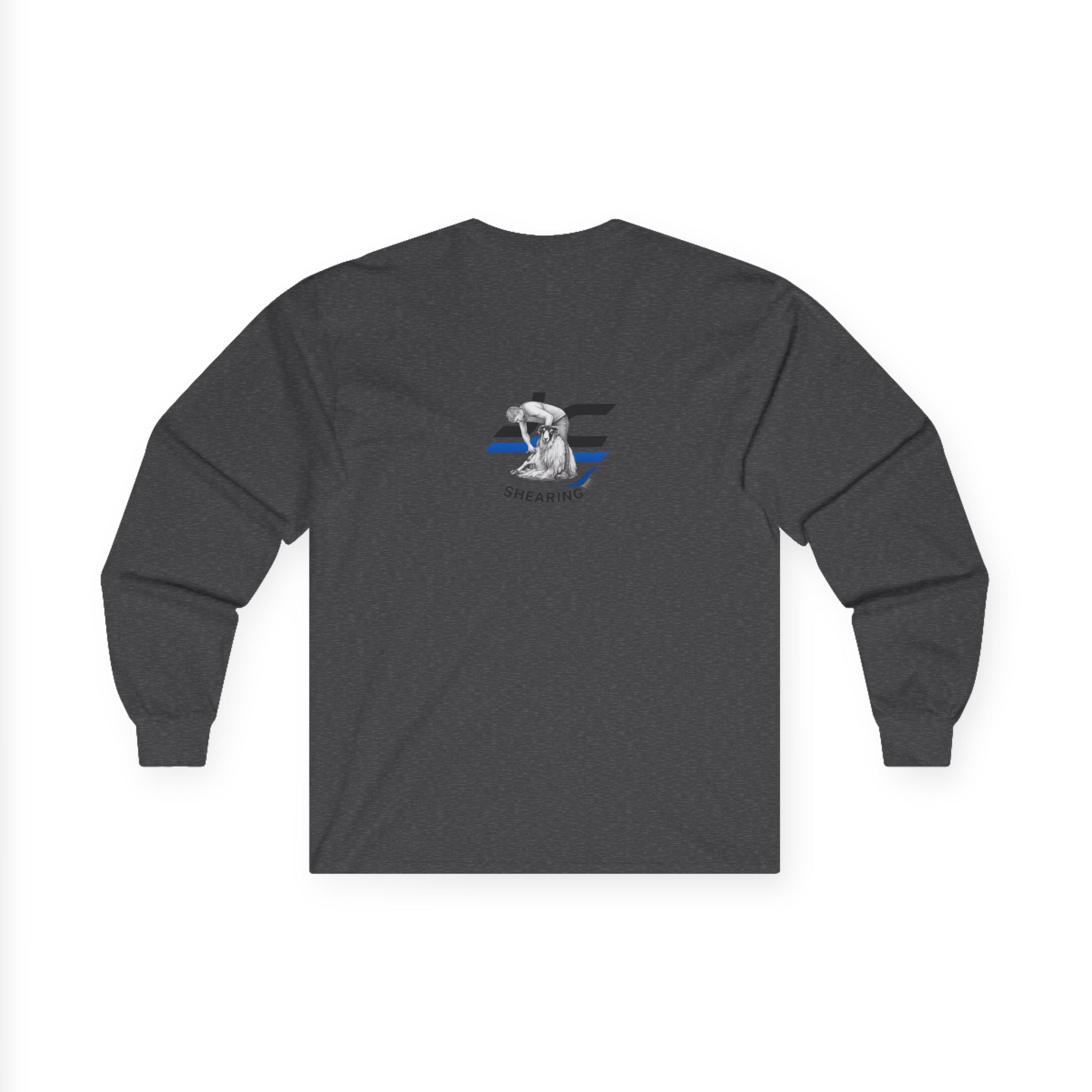 Long Sleeve Tee — Christmas Sheep Tree Graphic Holiday Shirt