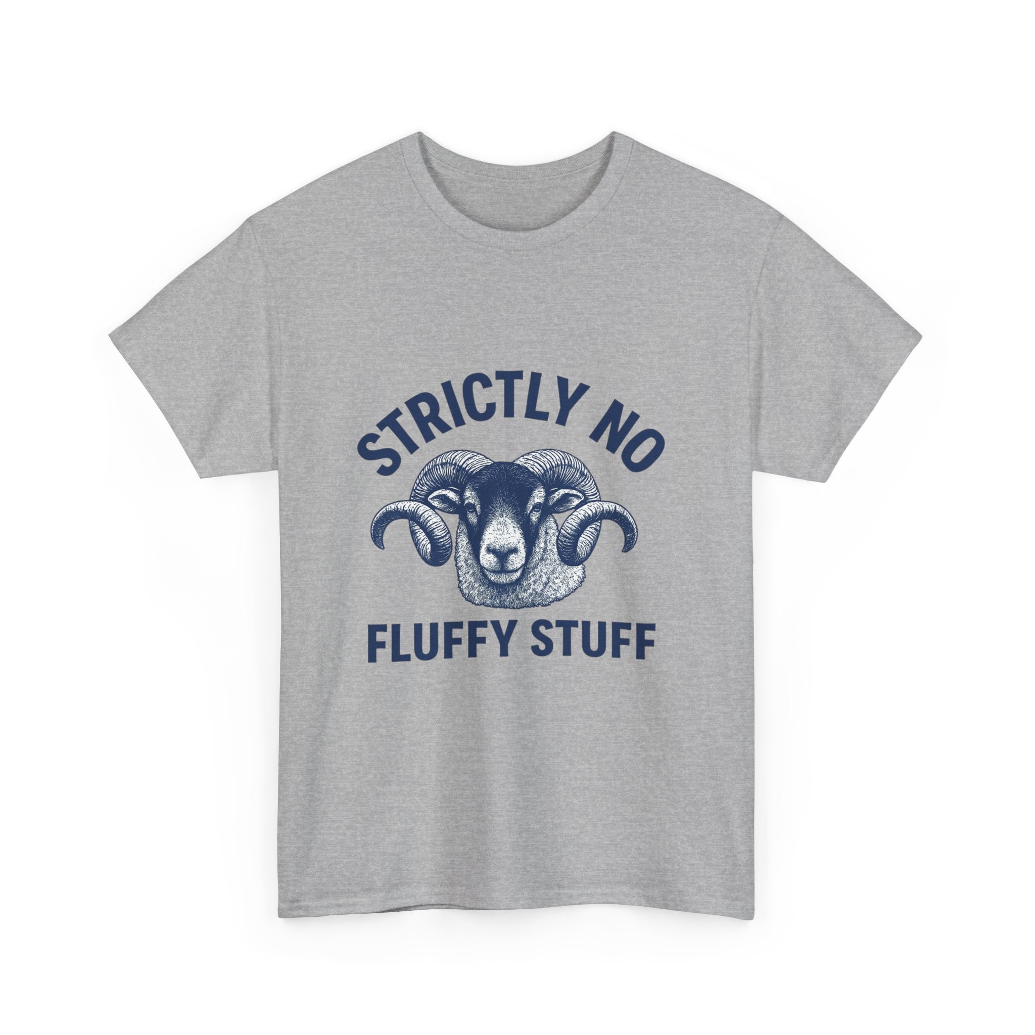 Short-Sleeve Tee — "Strictly No Fluffy Stuff" Ram Graphic T-Shirt