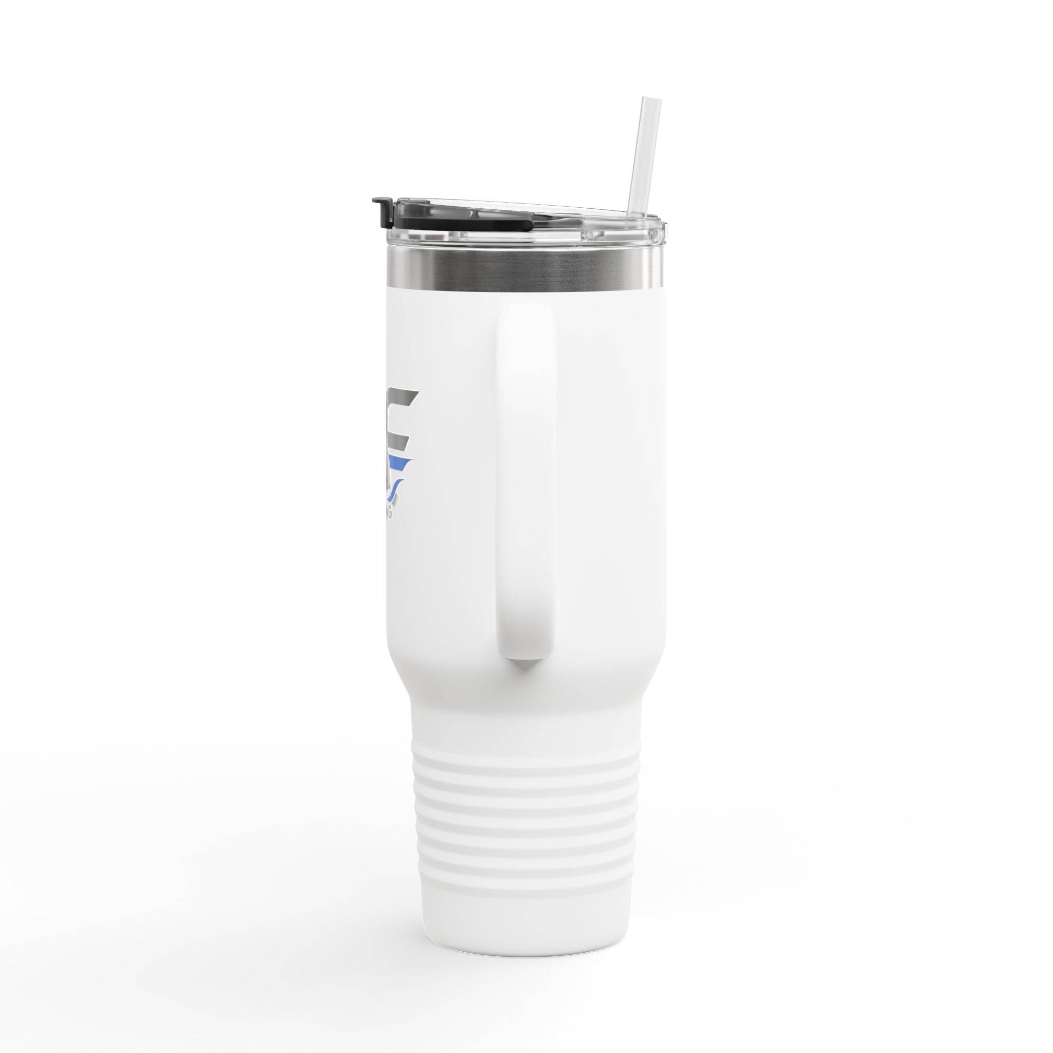 40oz Insulated Travel Mug — "JC Shearing" Sheep Grooming Design