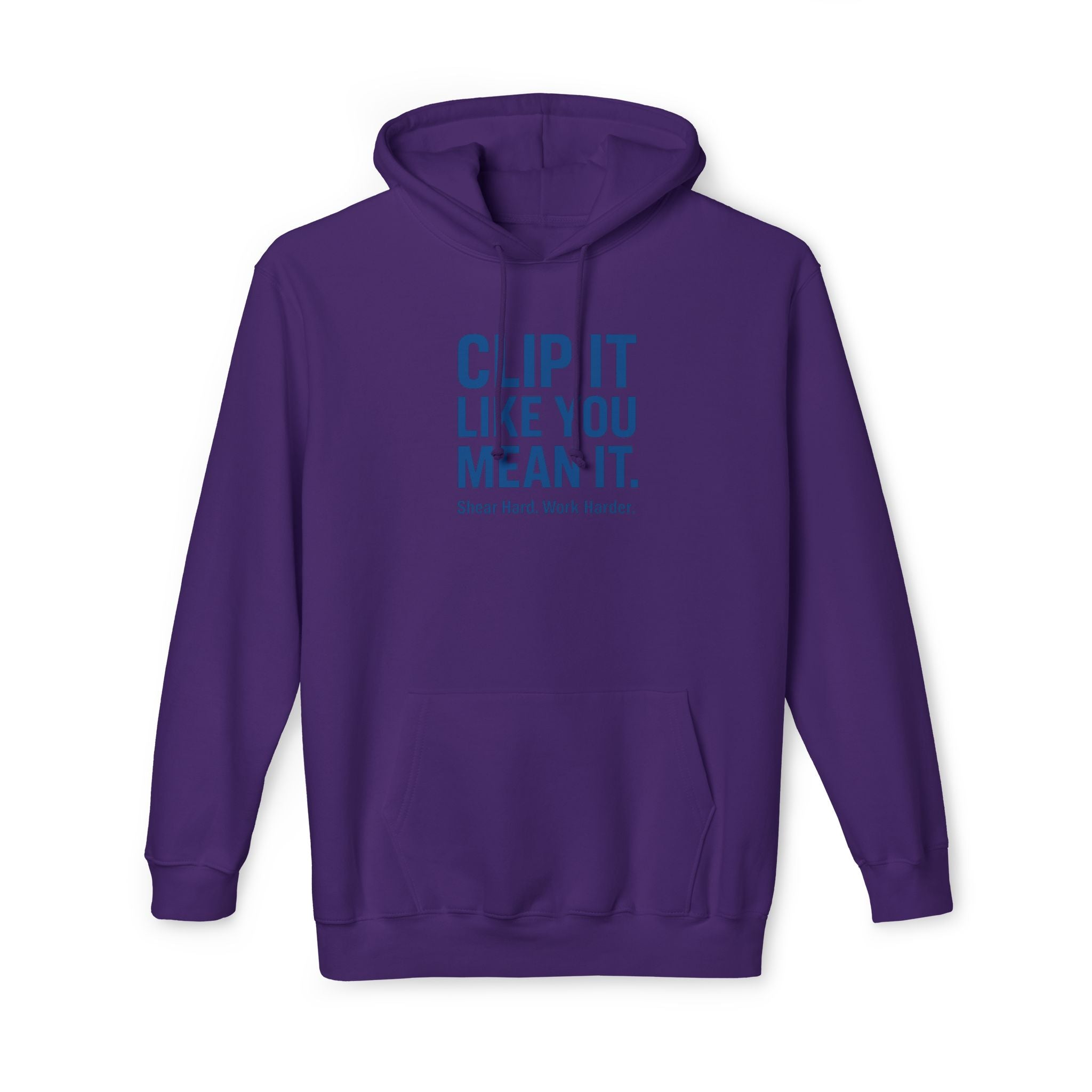 Hoodie — "Clip It Like You Mean It" Motivational Barber Hoodie