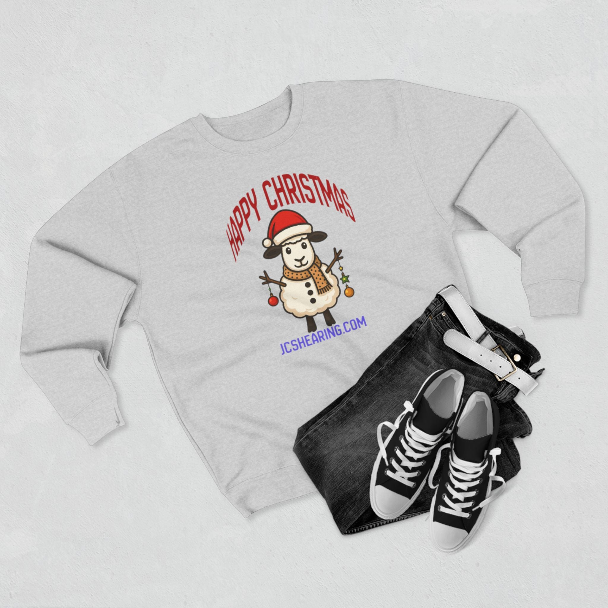 Happy Christmas Snowman Crewneck Sweatshirt