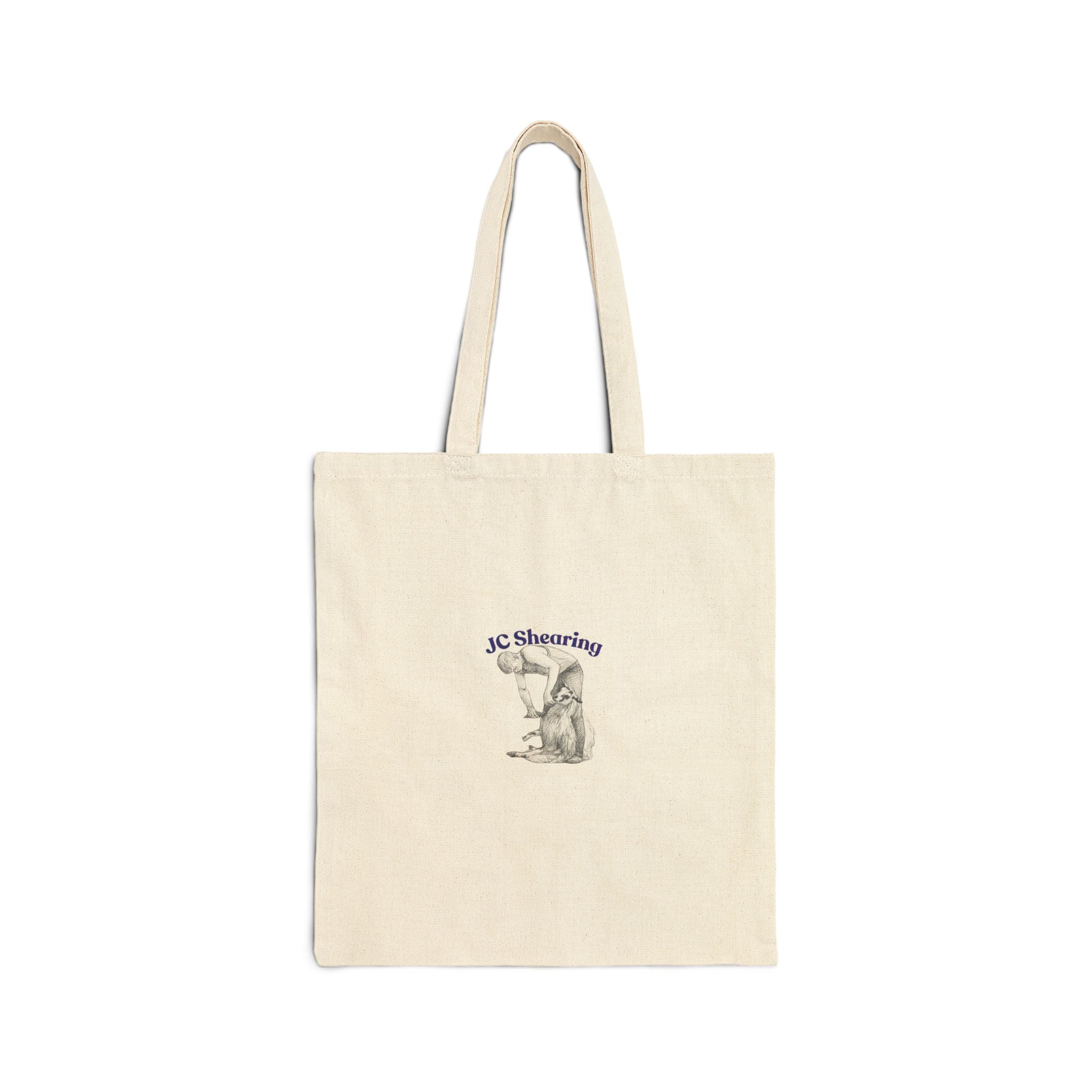 Canvas Tote Bag — 'Say Hi to Perky' Farm Animal Eco Grocery Tote