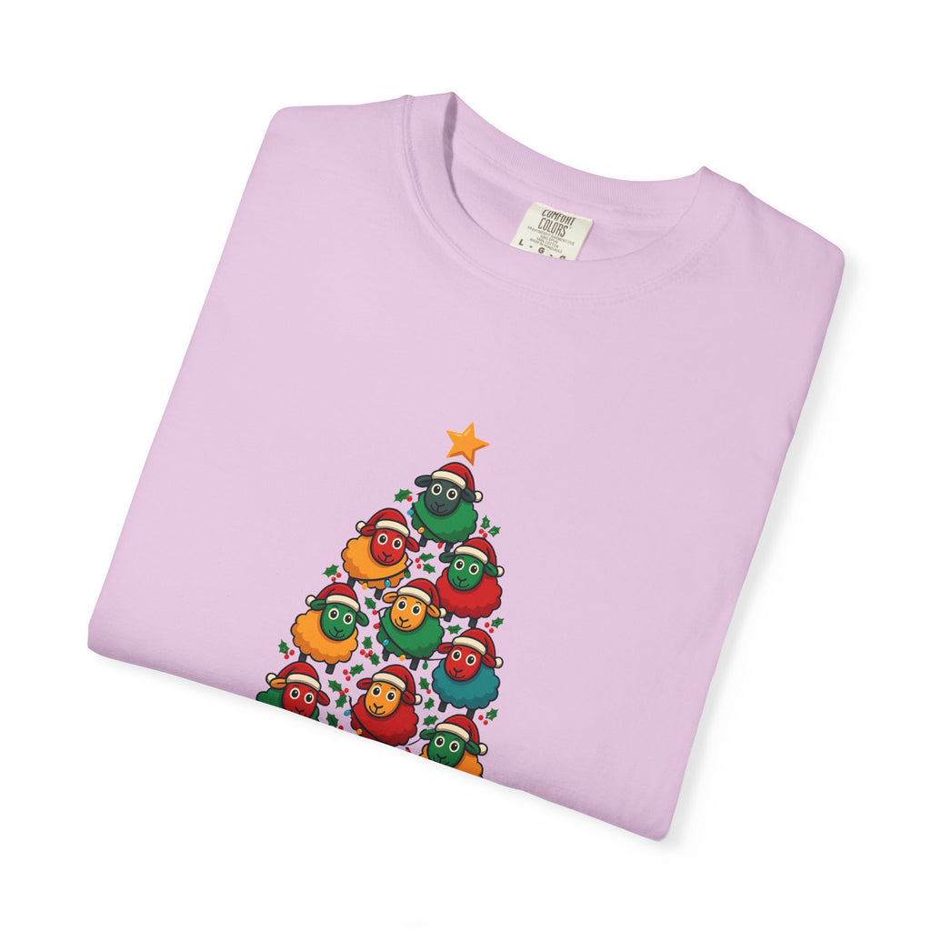Christmas Tree Sheep Graphic T-Shirt