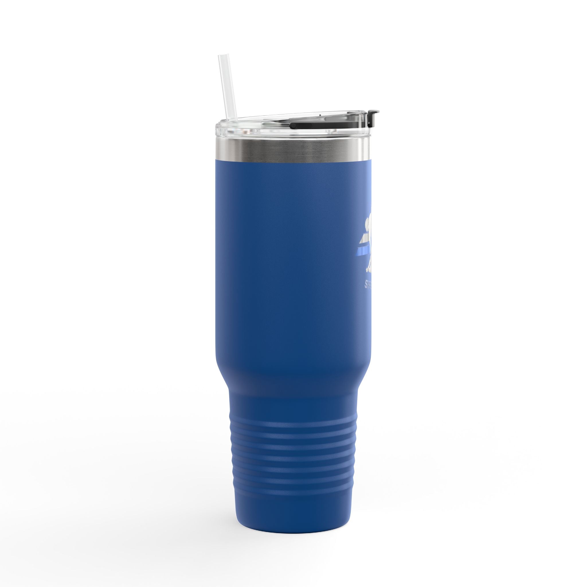 40oz Insulated Travel Mug — "JC Shearing" Sheep Grooming Design