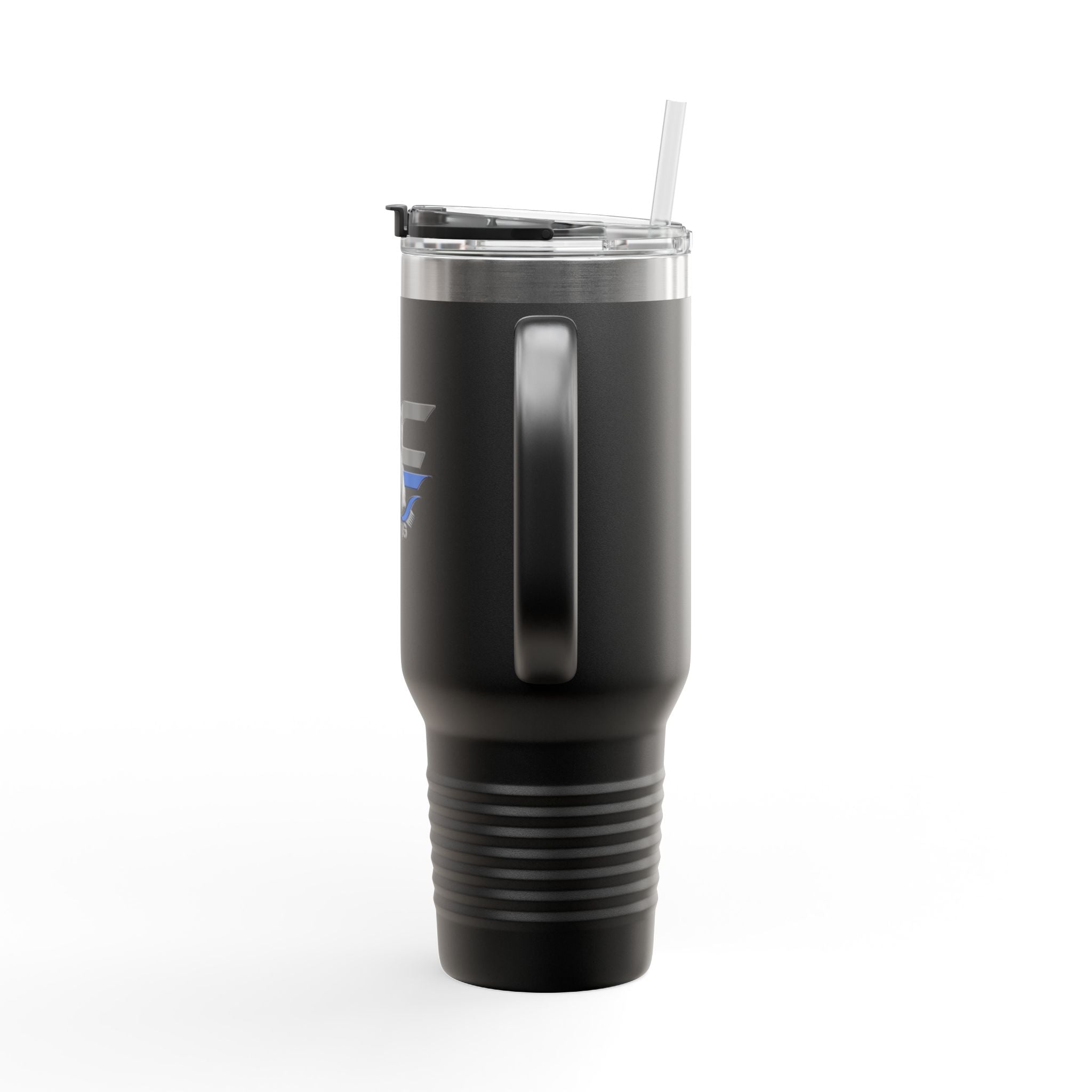 40oz Insulated Travel Mug — "JC Shearing" Sheep Grooming Design