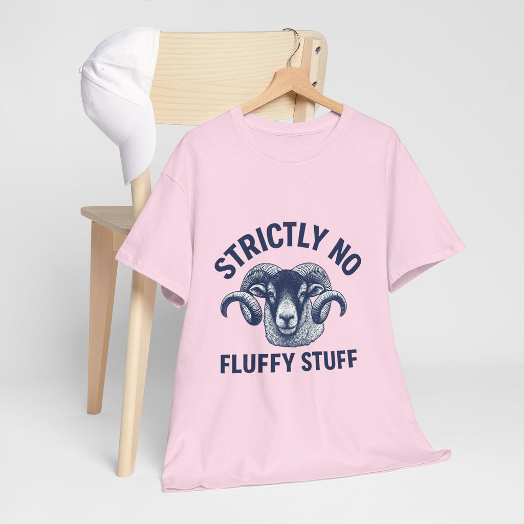 Short-Sleeve Tee — "Strictly No Fluffy Stuff" Ram Graphic T-Shirt