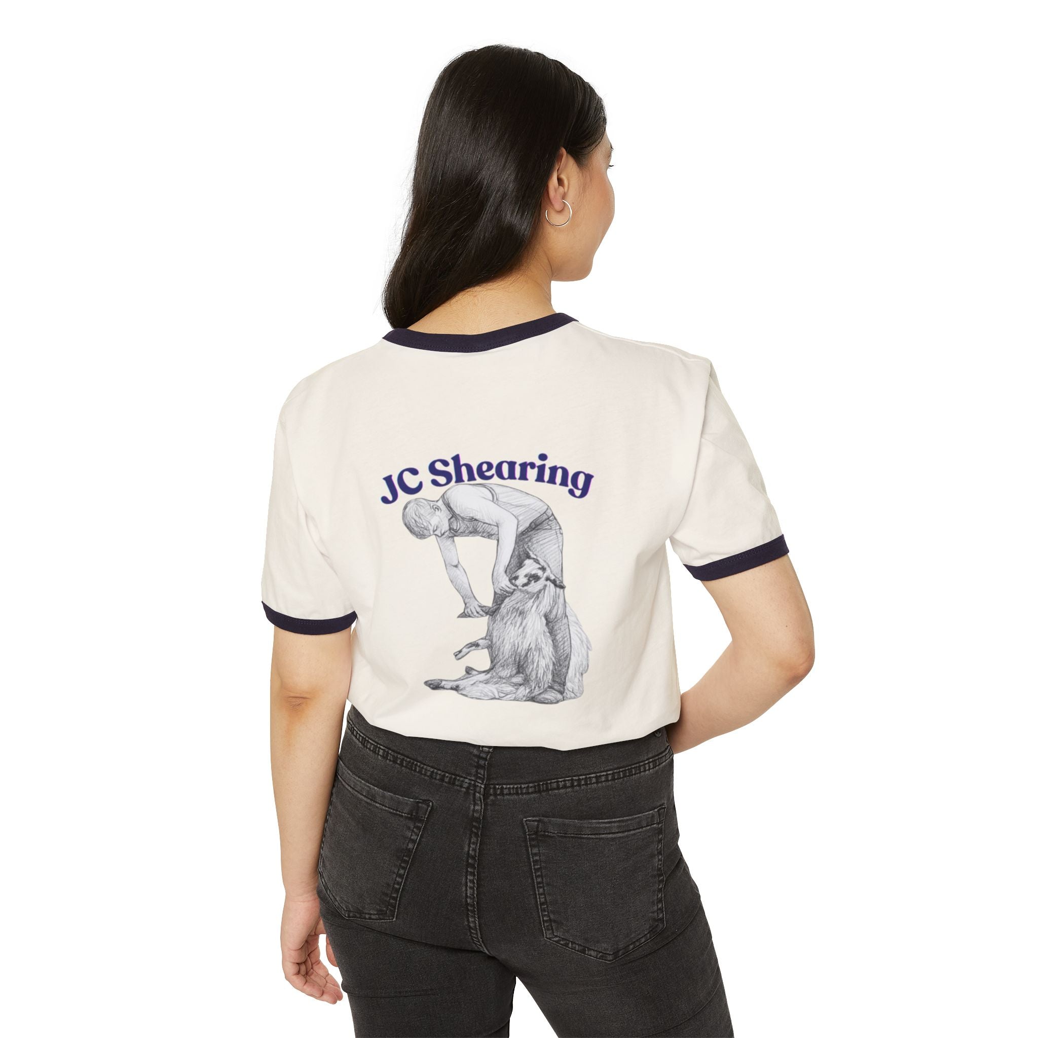 JC Shearing Sheep Ringer T-Shirt