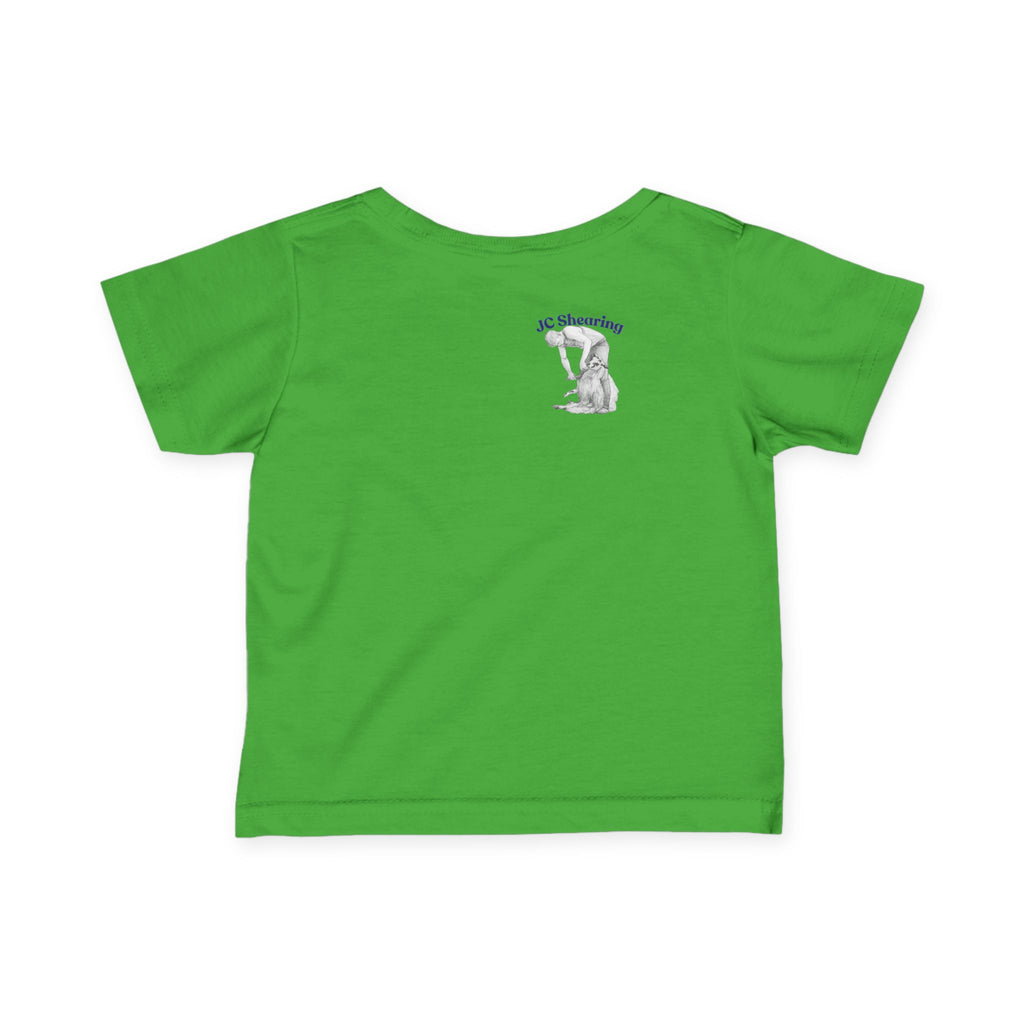 Infant Tee — Cute Farm Tractor with Dog & Sheep Baby Shirt