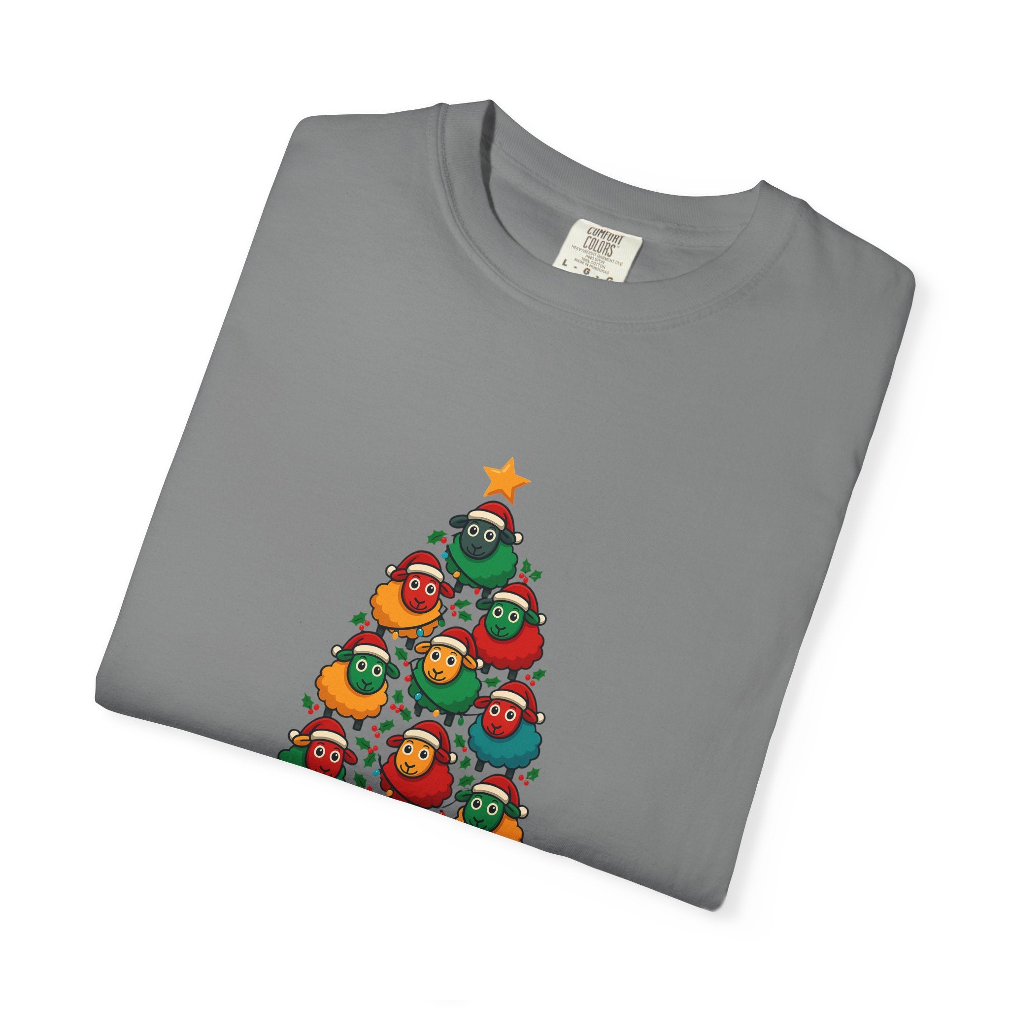 Christmas Tree Sheep Graphic T-Shirt