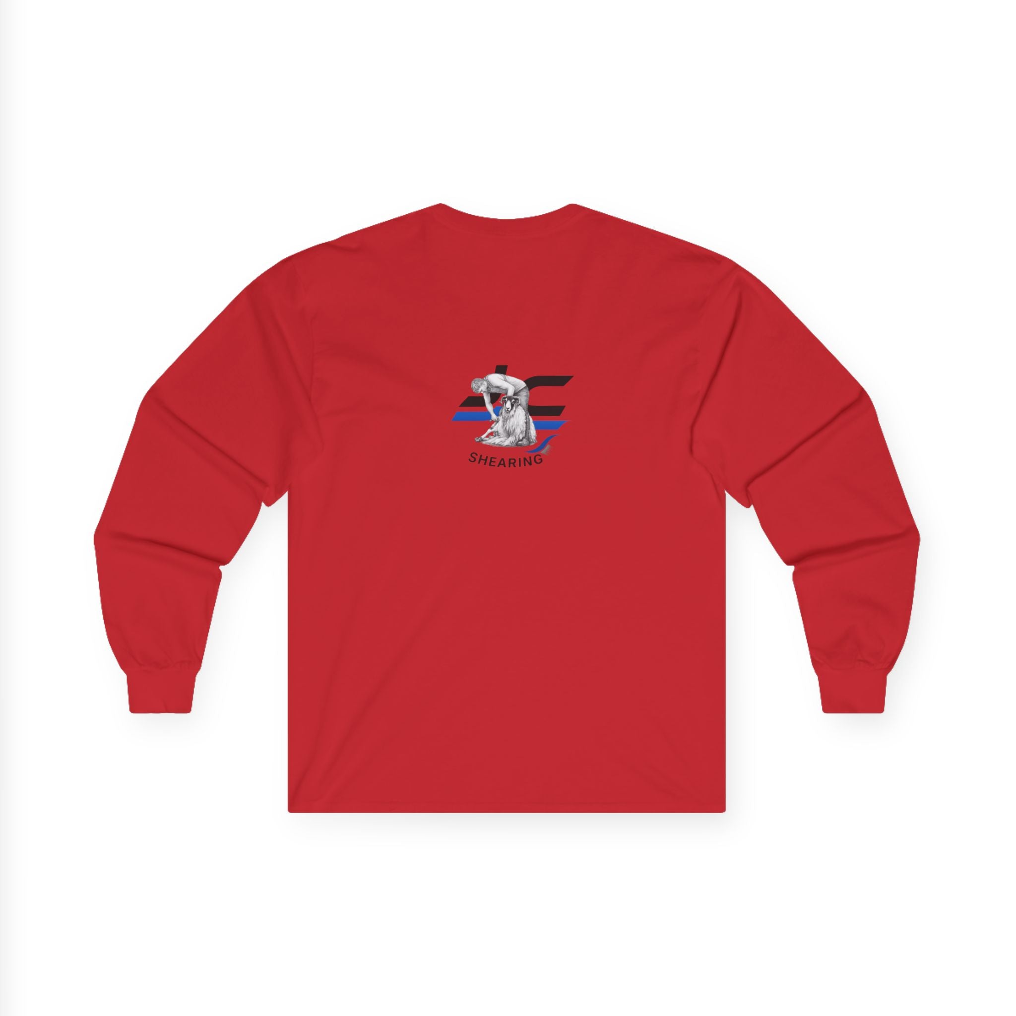 Long Sleeve Tee — Christmas Sheep Tree Graphic Holiday Shirt