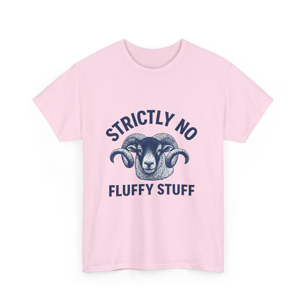 Short-Sleeve Tee — "Strictly No Fluffy Stuff" Ram Graphic T-Shirt