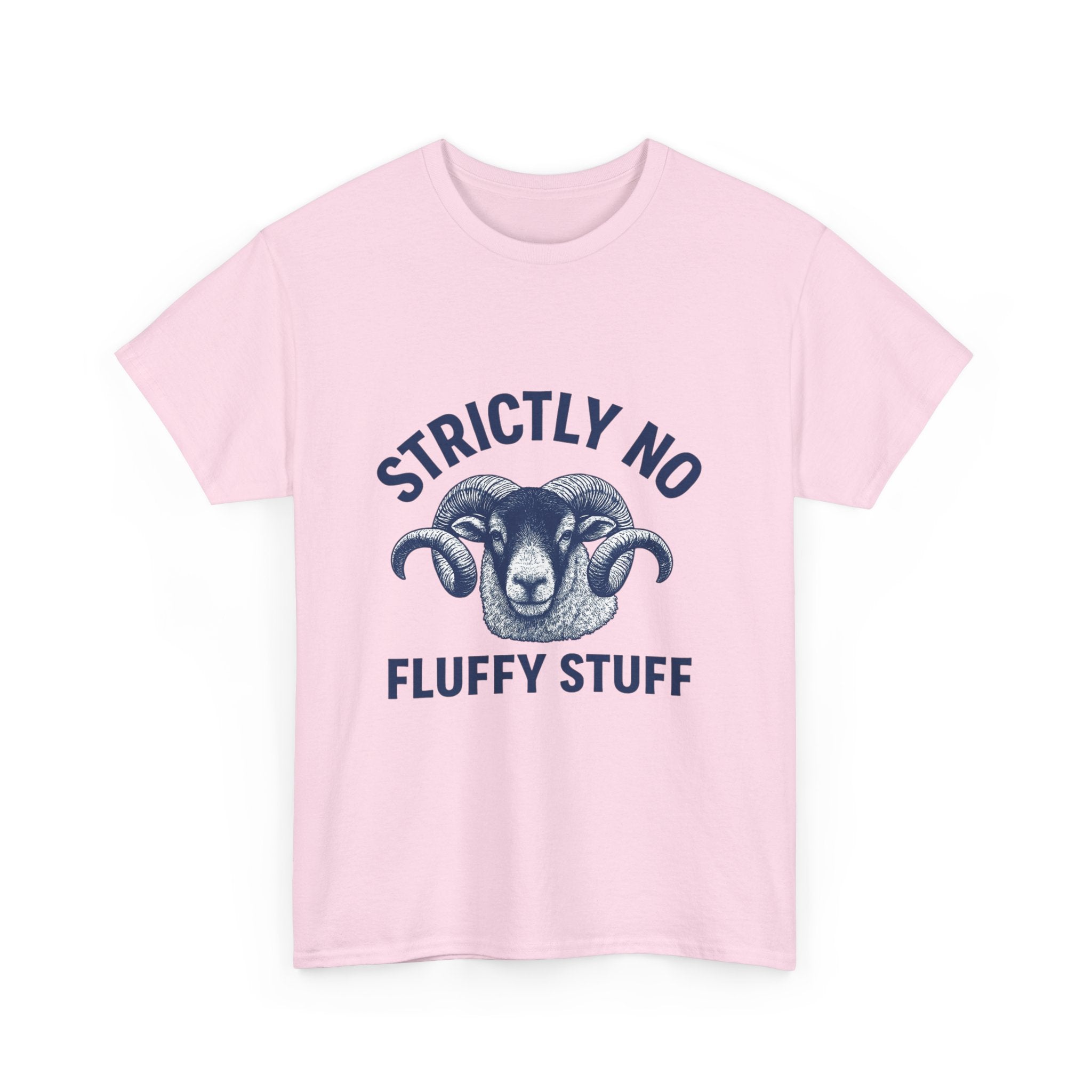 Short-Sleeve Tee — "Strictly No Fluffy Stuff" Ram Graphic T-Shirt