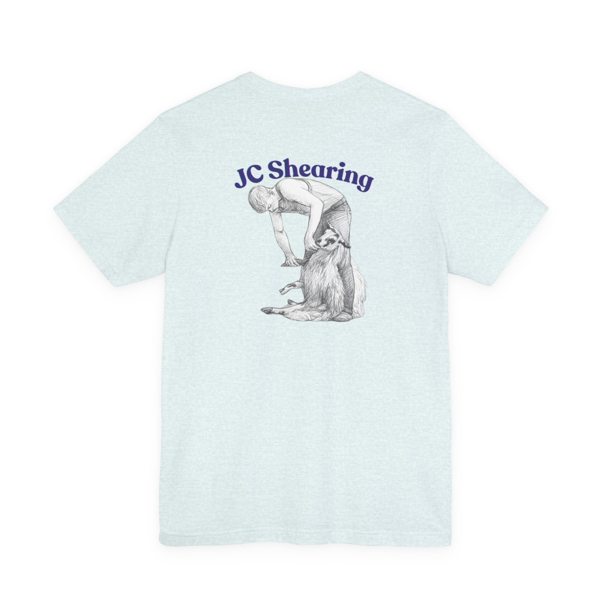 JC Shearing Sheep Graphic Tee — Farm Life Vintage-Style Short Sleeve Shirt