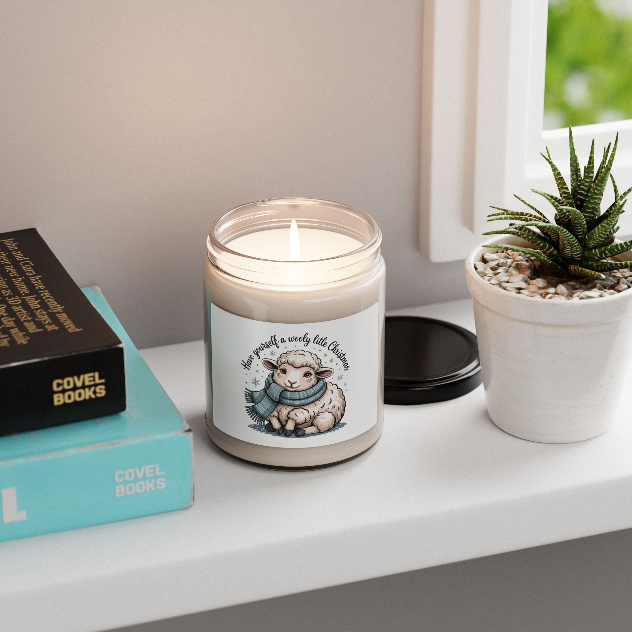 Cozy Capybara Winter Candle, Scented Soy 9oz | Cozy Animal Merch
