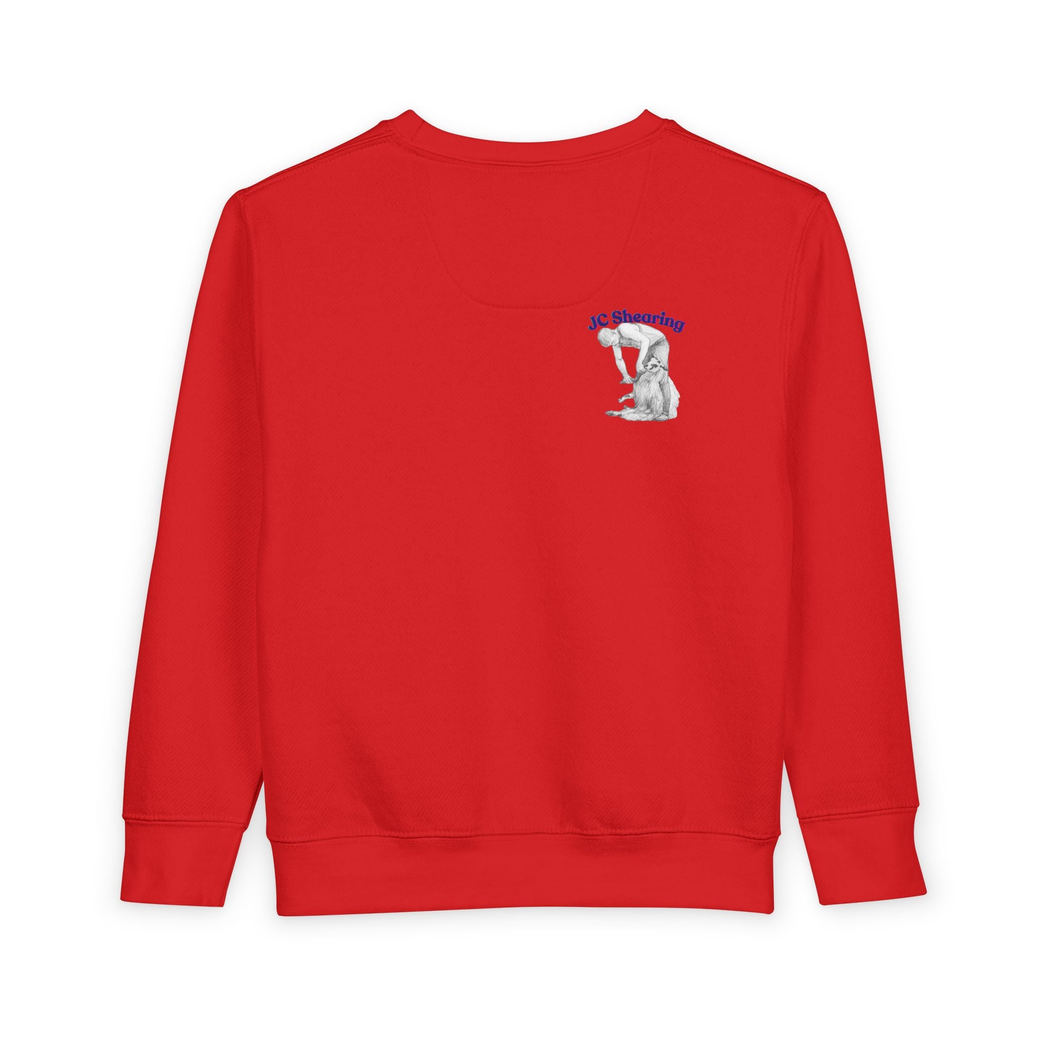 Say Hi to Perky Toddler Sweatshirt — Cute Sheep & Border Collie Kids Pullover