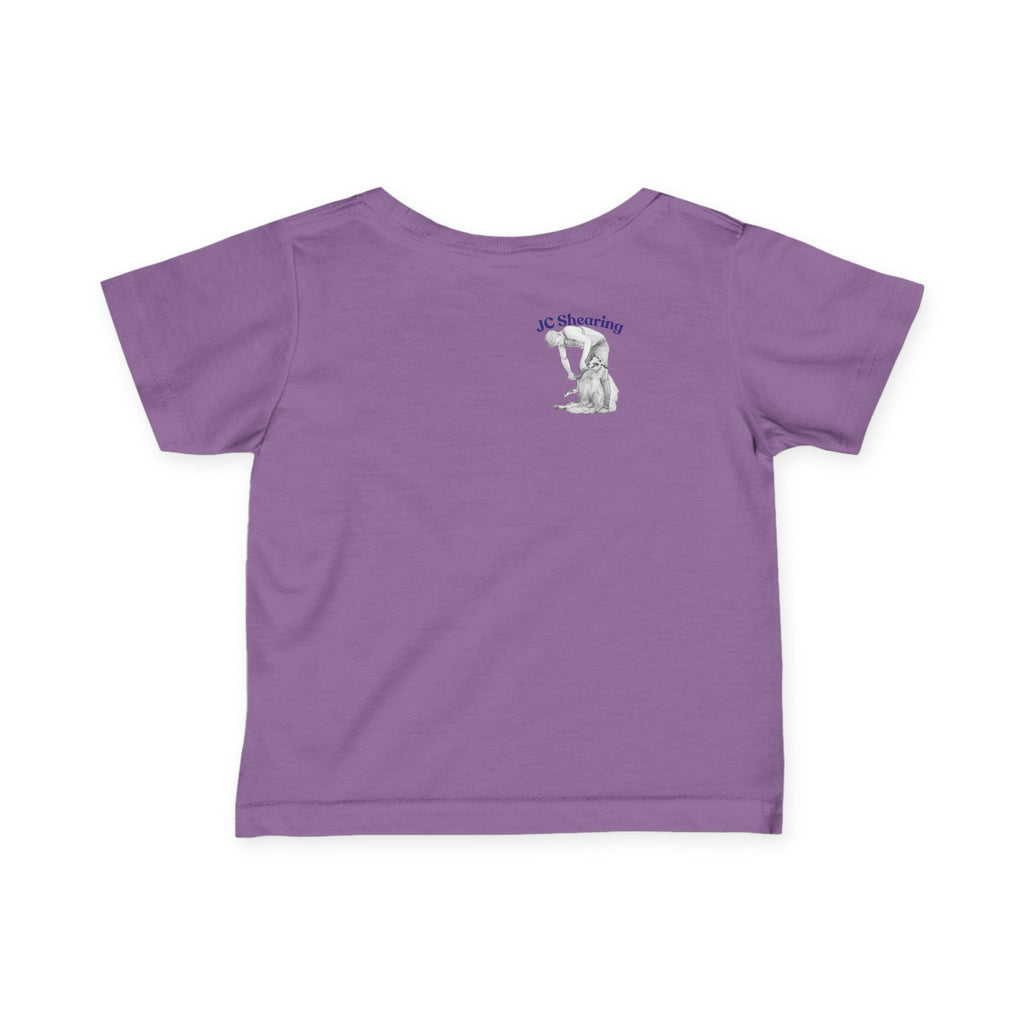 Infant Tee — Cute Farm Tractor with Dog & Sheep Baby Shirt