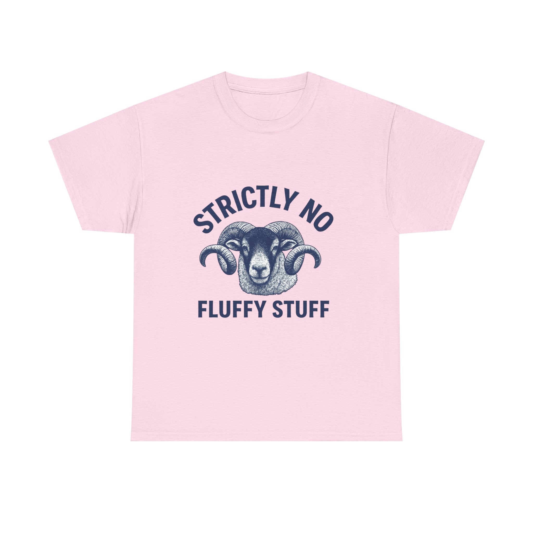 Short-Sleeve Tee — "Strictly No Fluffy Stuff" Ram Graphic T-Shirt