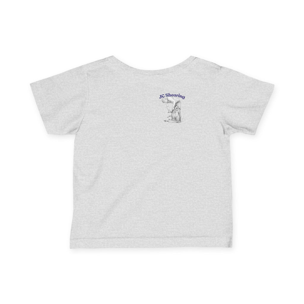 Infant Tee — Cute Farm Tractor with Dog & Sheep Baby Shirt