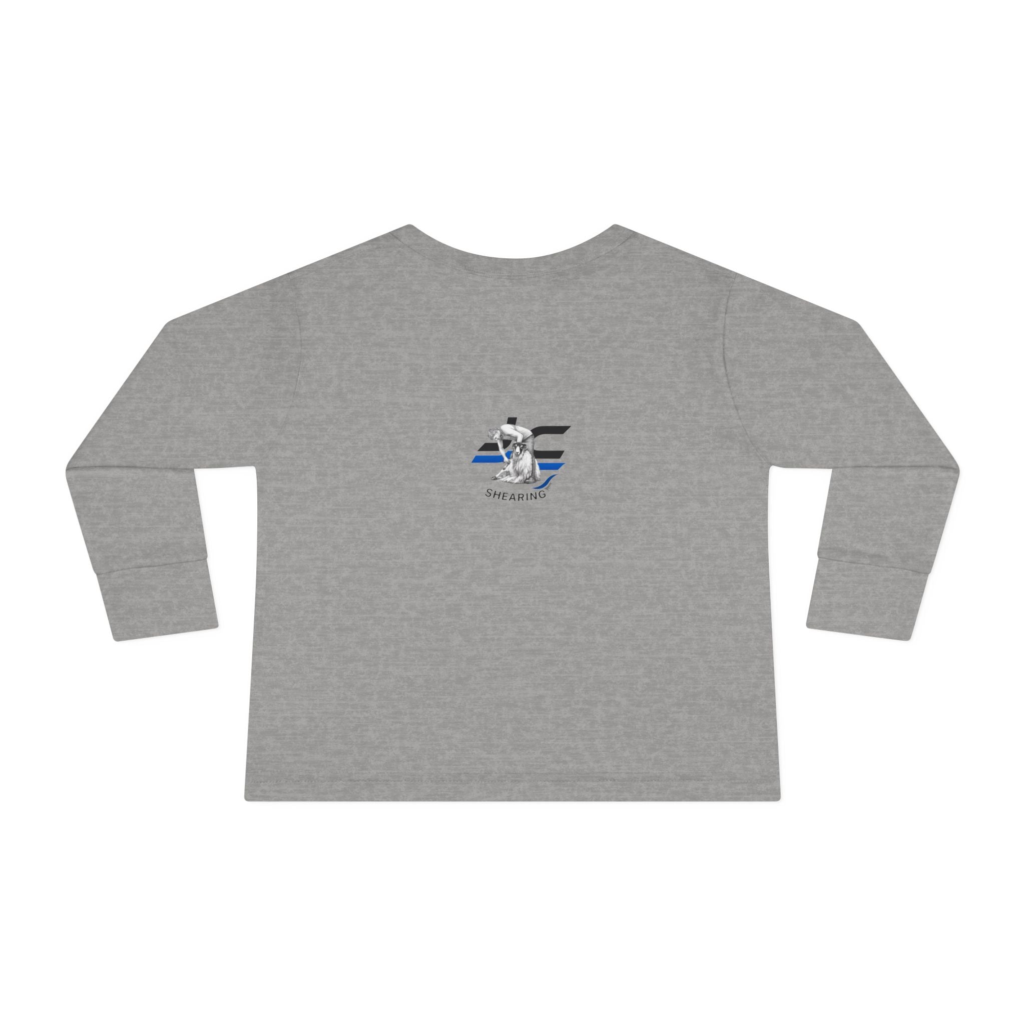 Toddler Long Sleeve Tee — Cute Sheep Christmas Tree Holiday Shirt