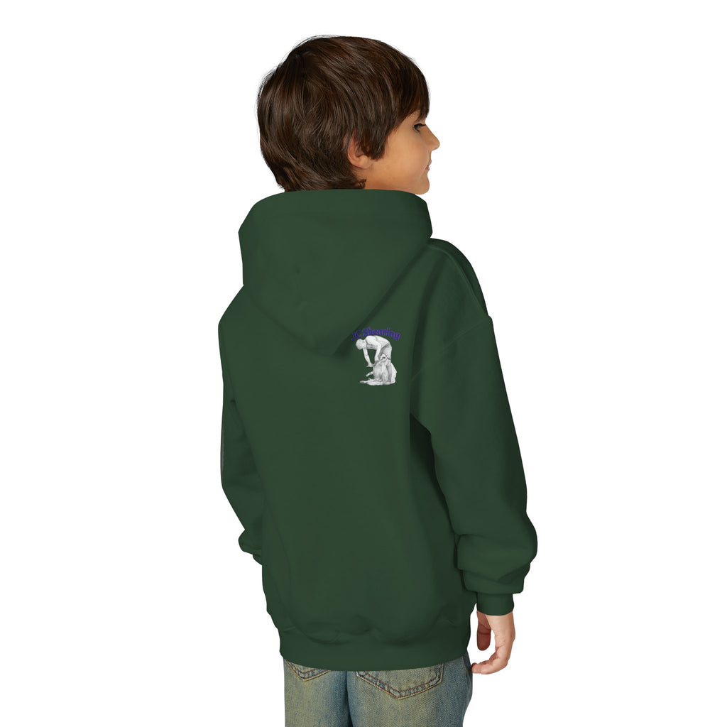 Kids Sheep Hoodie — Colorful Jumping Lambs Graphic Youth Hooded Sweatshirt