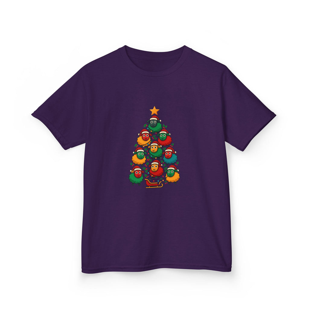 Kids Christmas Tree Sheep Tee — Festive Holiday Shirt for Children