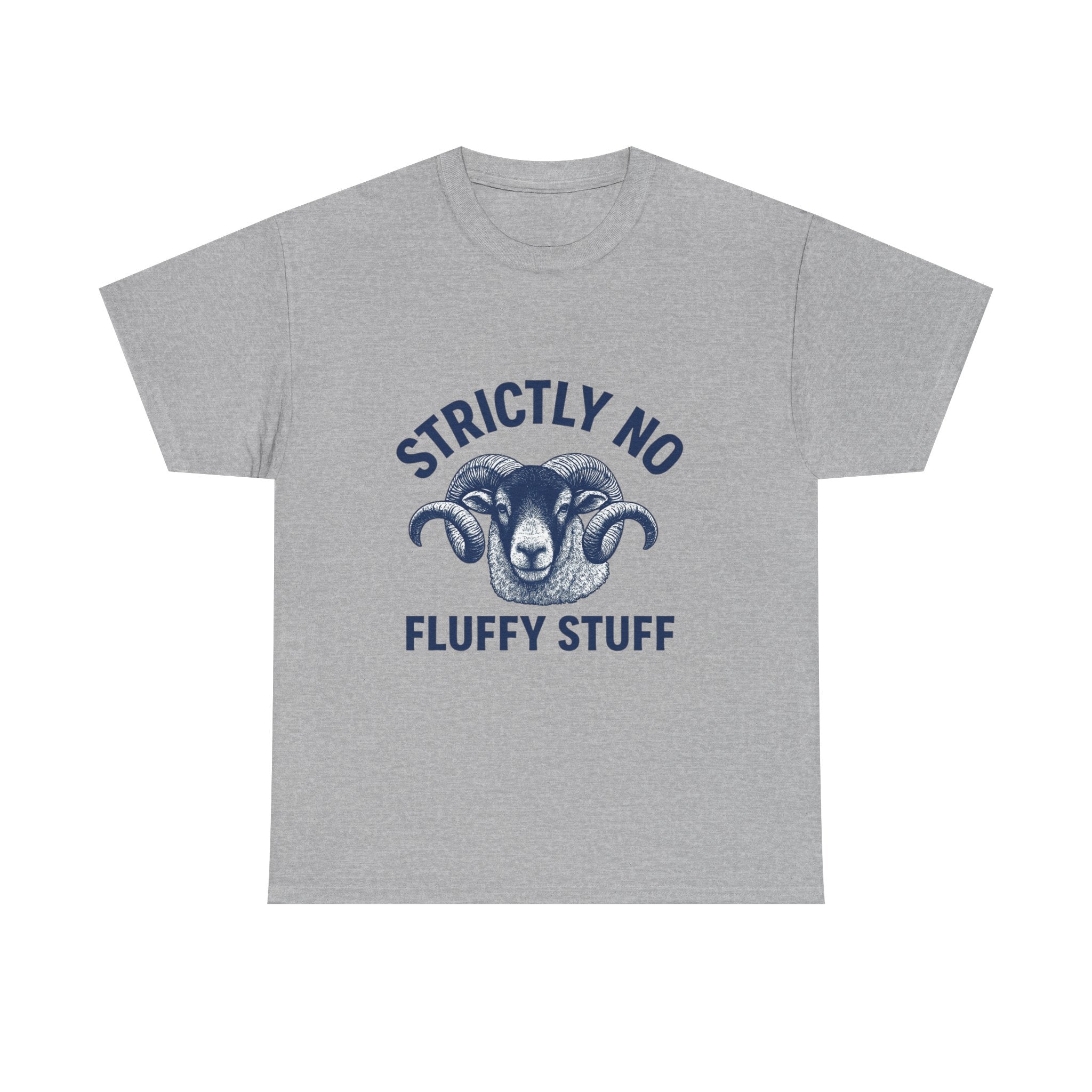 Short-Sleeve Tee — "Strictly No Fluffy Stuff" Ram Graphic T-Shirt