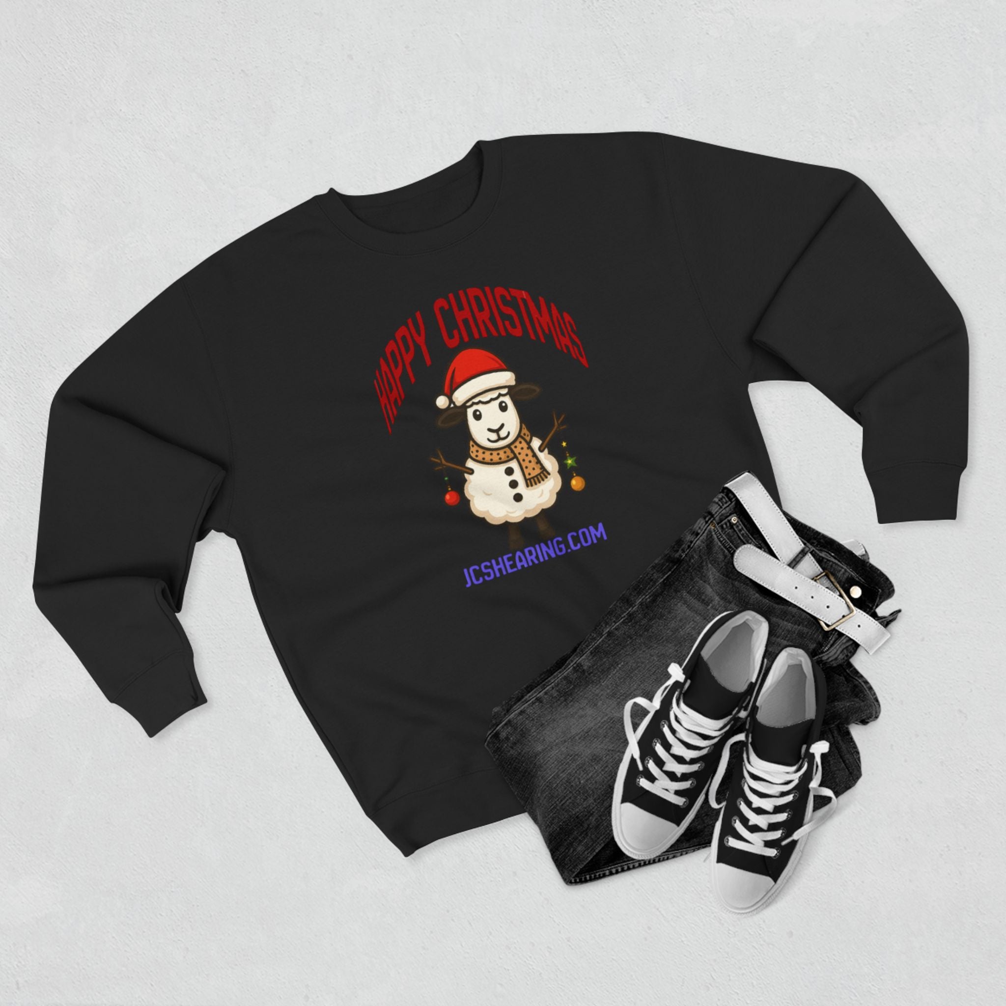 Happy Christmas Snowman Crewneck Sweatshirt