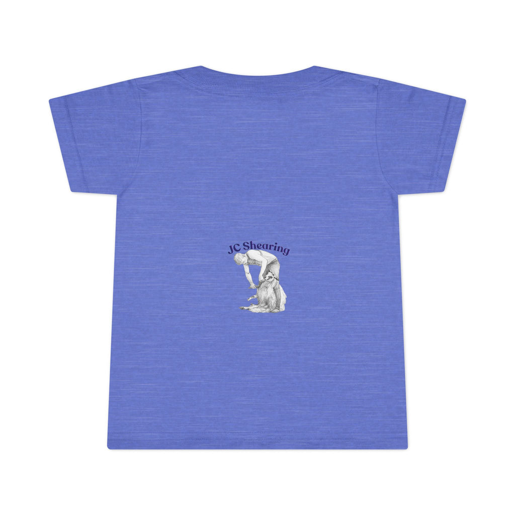 Toddler T-Shirt — "Say Hi to Perky" Cute Pastel Farm Animal Tee