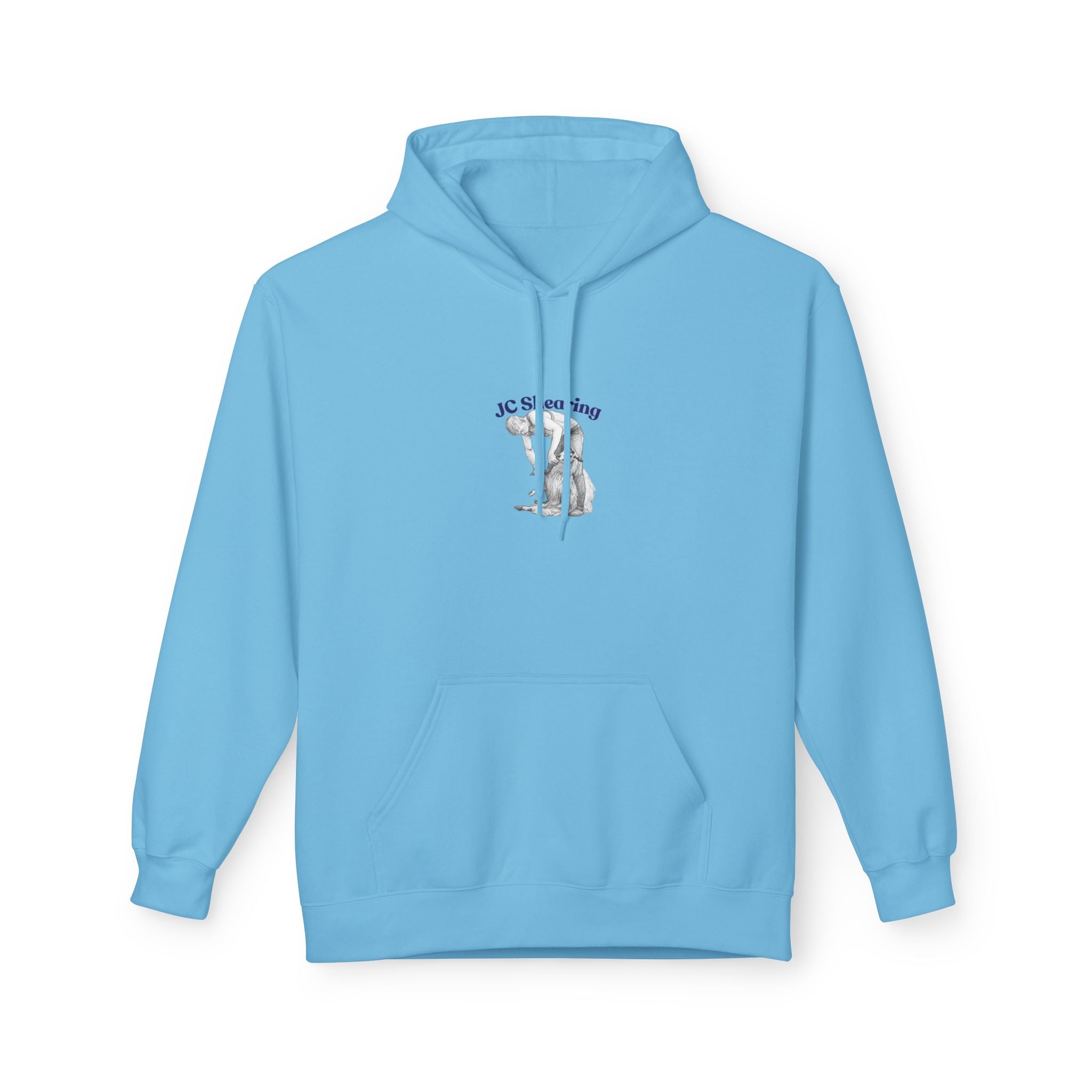 Hoodie — 'JC Is My King' Cat Graphic Minimalist Fleece Hoodie