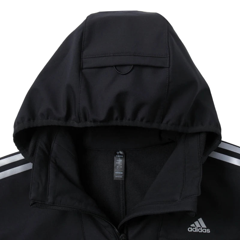 Adidas Sl Warm Jacket Men's Woven Hooded Jacket Outdoor Fleece Jacket Fashionable Simple Casual Wear Jg8515