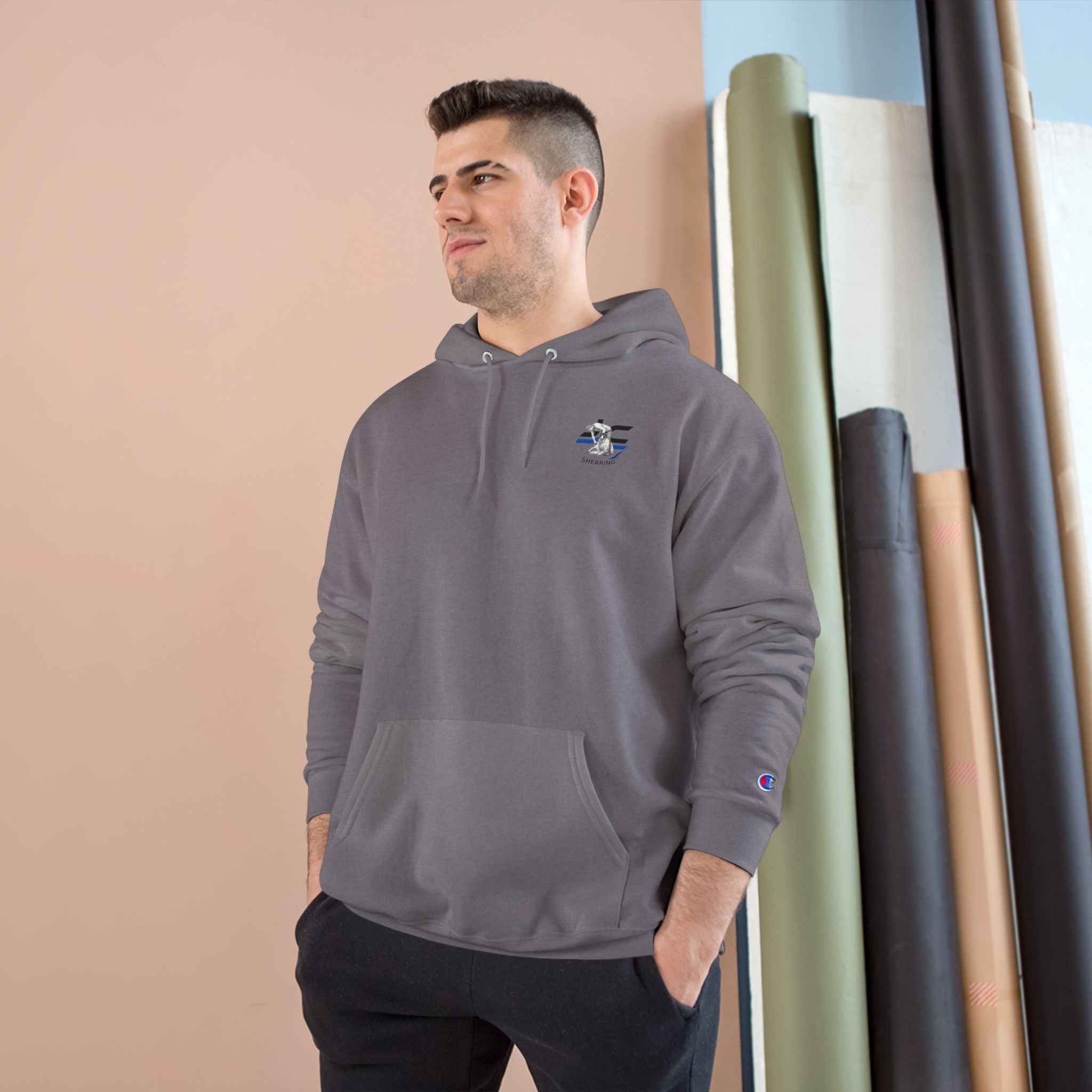 Sheep Shearing Hoodie — "I Came. I Sheared. I Survived." Champion Sweatshirt