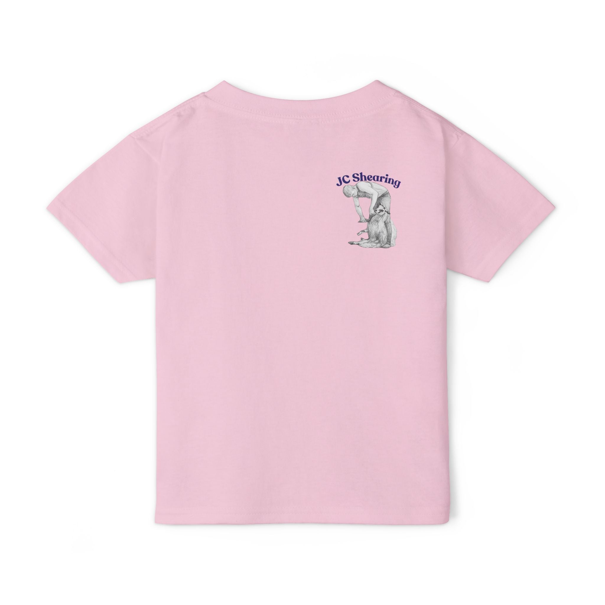 Say Hi to Perky Toddler T-Shirt — Cute Pastel Sheep & Border Collie Kids Tee