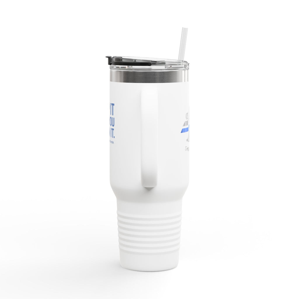 40oz Insulated Travel Mug — "Clip It Like You Mean It" Stainless Steel Tumbler