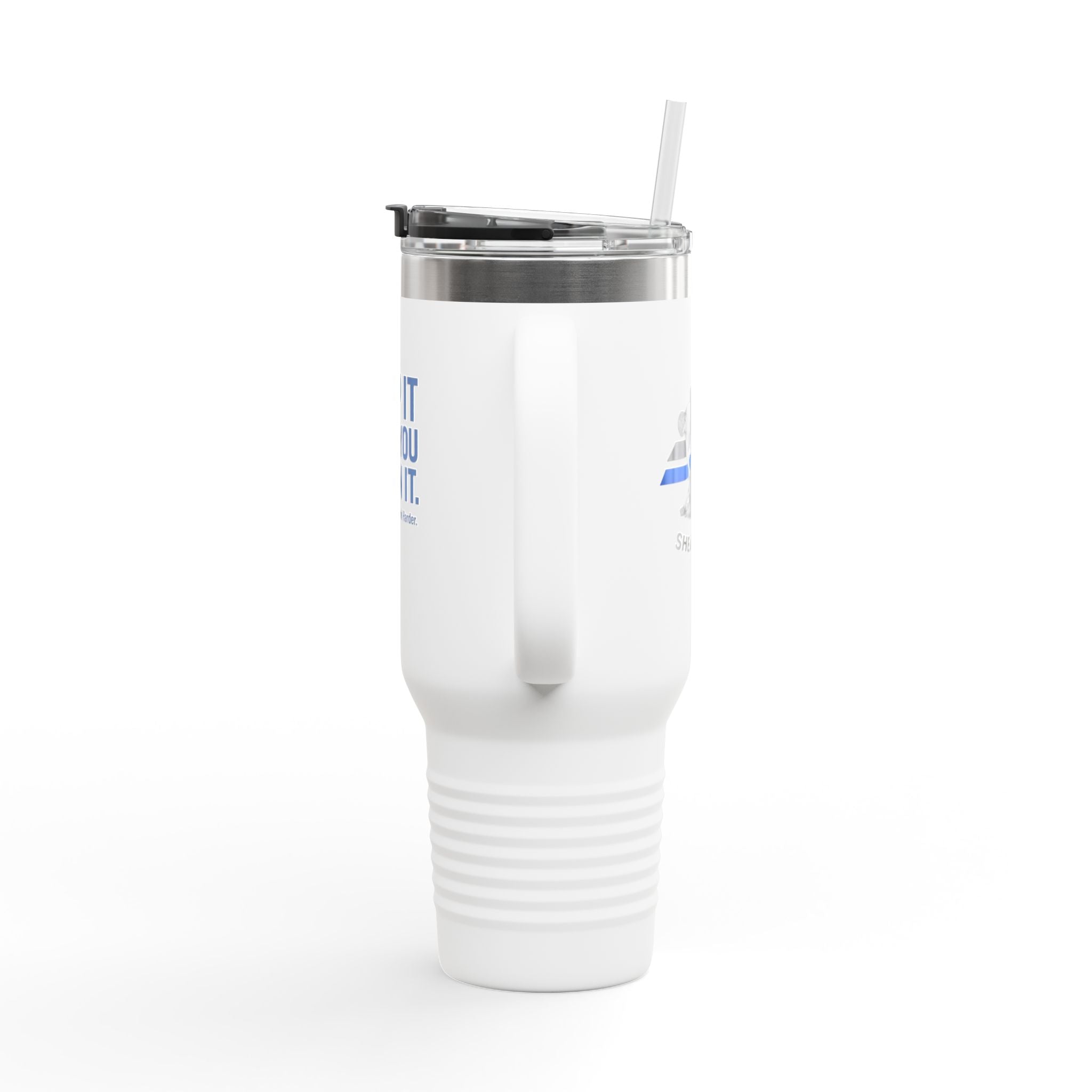 40oz Insulated Travel Mug — "Clip It Like You Mean It" Stainless Steel Tumbler