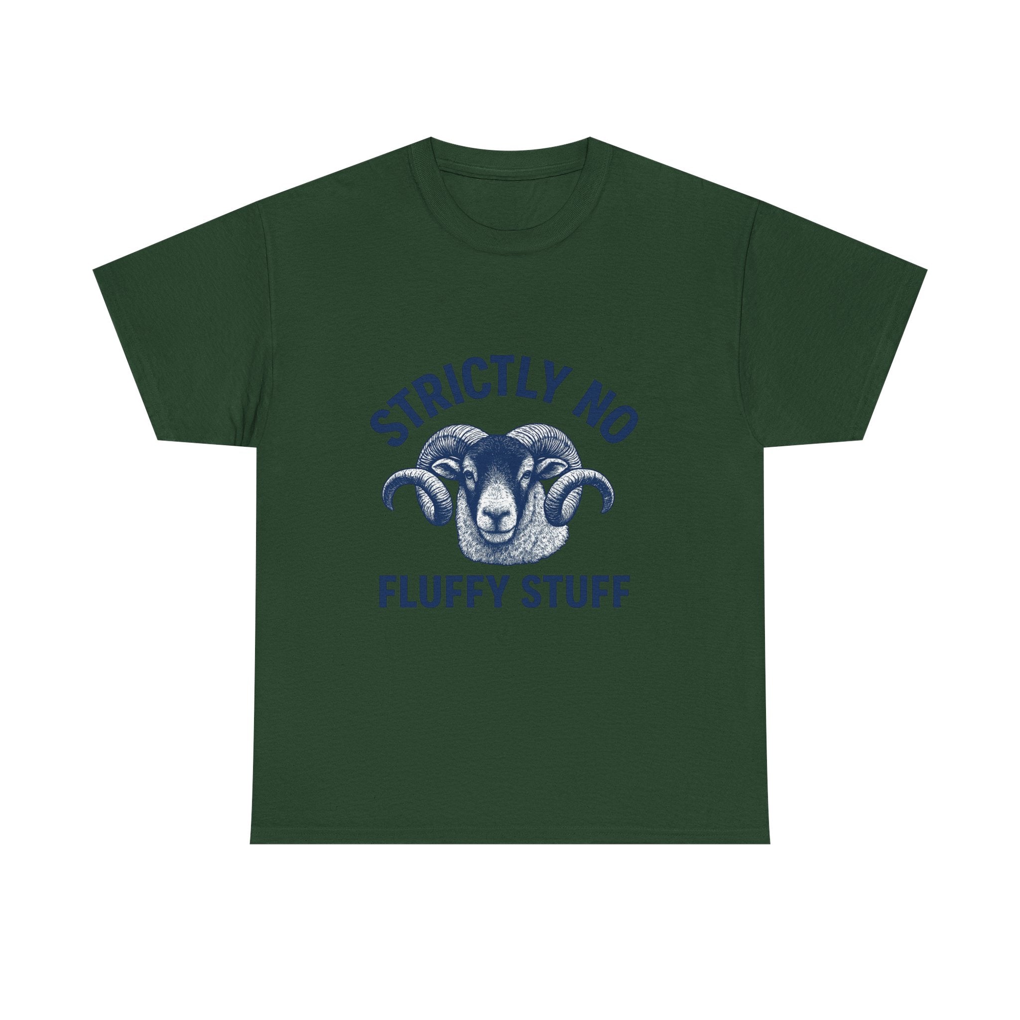 Short-Sleeve Tee — "Strictly No Fluffy Stuff" Ram Graphic T-Shirt