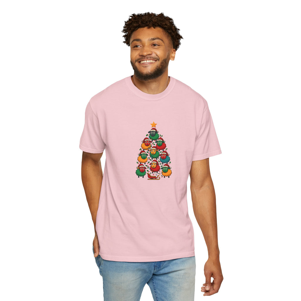 Christmas Tree Sheep Graphic T-Shirt