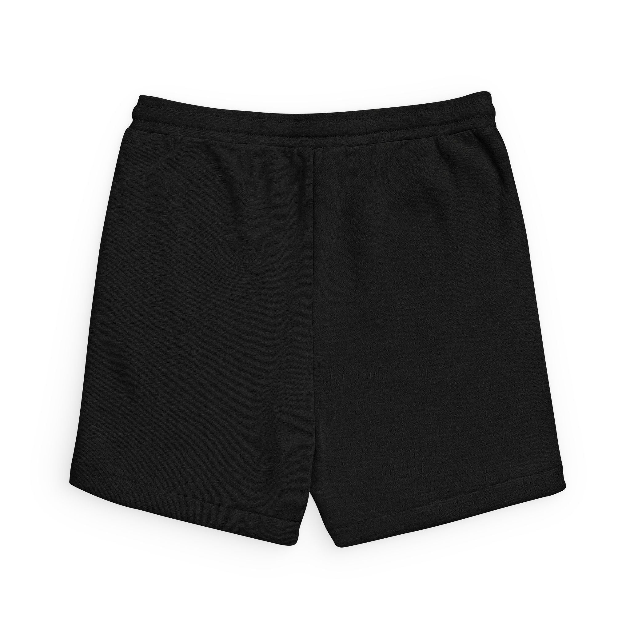 Black Sponge Fleece Sweatshorts — Casual Lounge Shorts