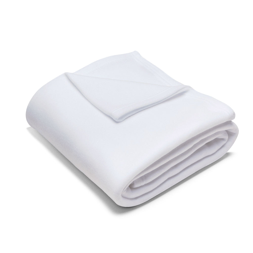 Monogram JC Fleece Blanket — Classic Nurse Care Illustration