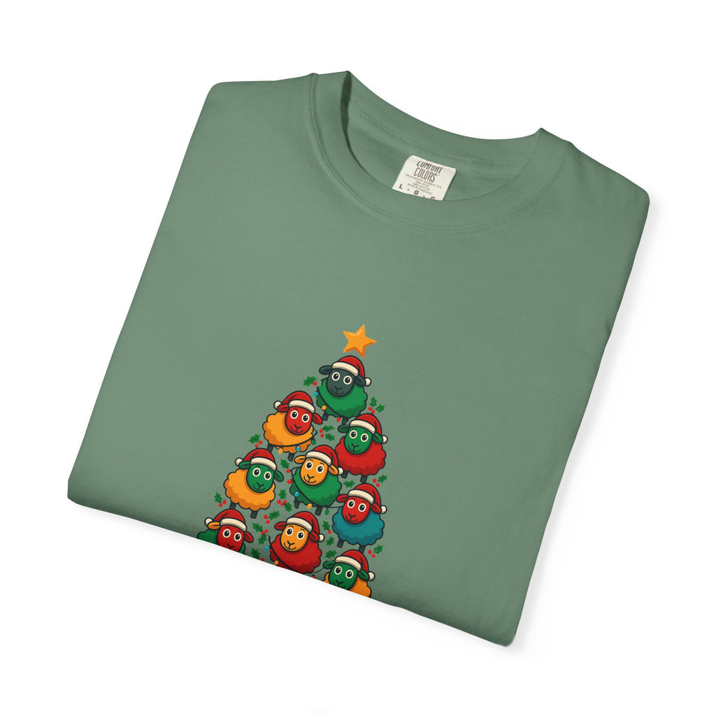 Christmas Tree Sheep Graphic T-Shirt