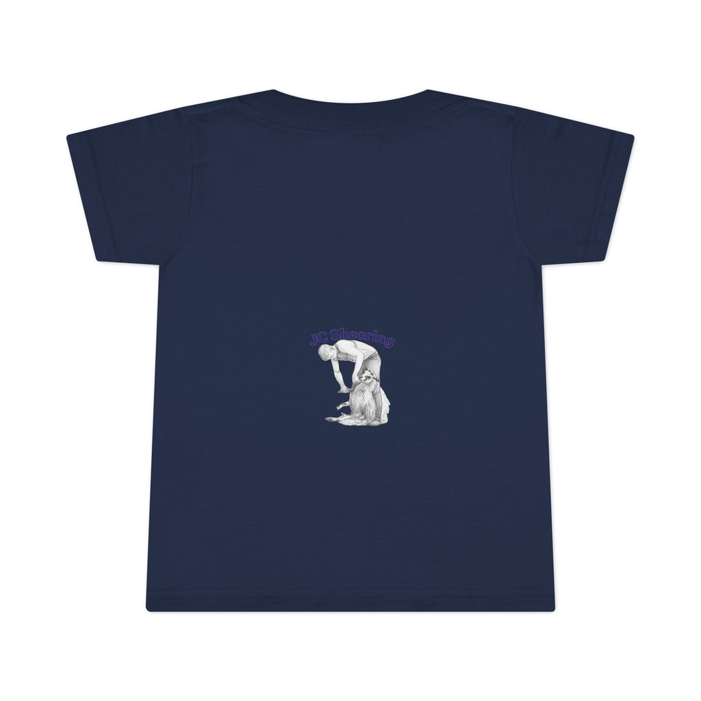 Toddler T-Shirt — "Say Hi to Perky" Cute Pastel Farm Animal Tee