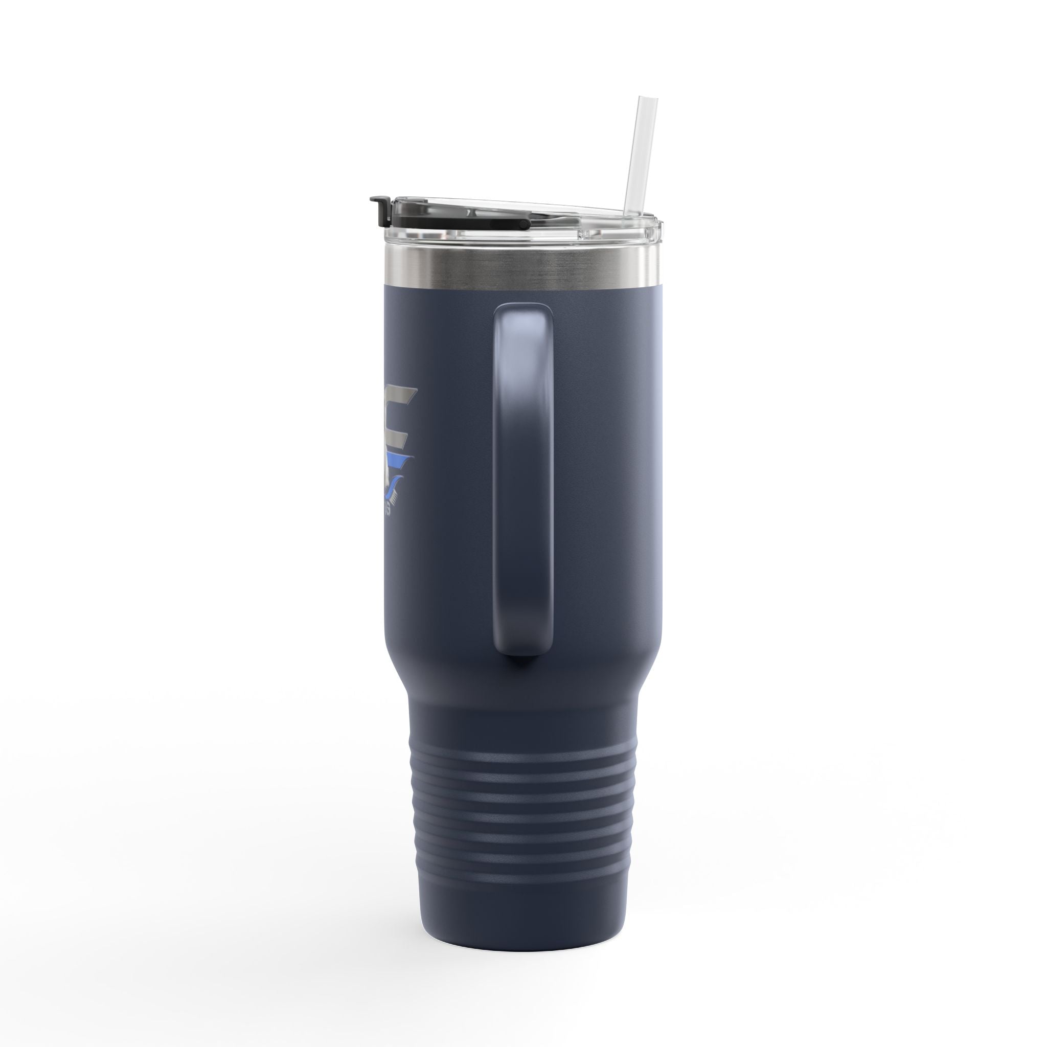 40oz Insulated Travel Mug — "JC Shearing" Sheep Grooming Design