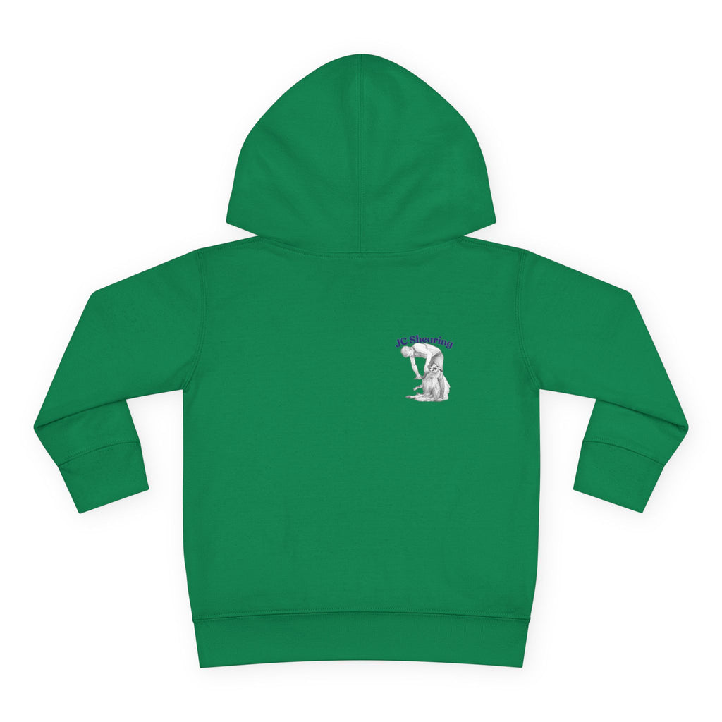 Toddler Hoodie — Cute Farm Tractor with Puppy & Sheep Kids Pullover