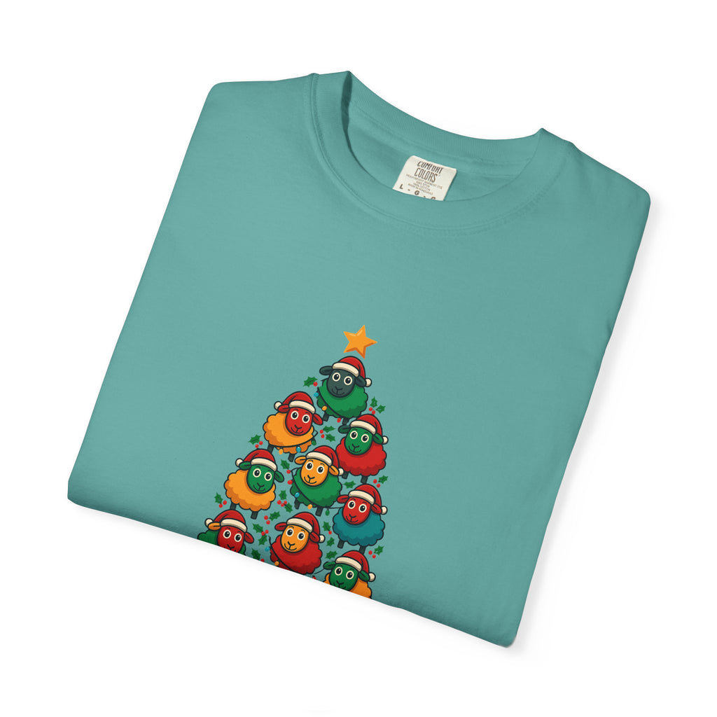 Christmas Tree Sheep Graphic T-Shirt