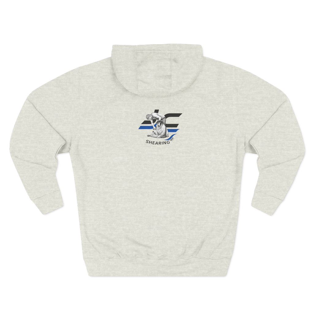 Hoodie — "Zero Fluff Given" Funny Skiing Pullover
