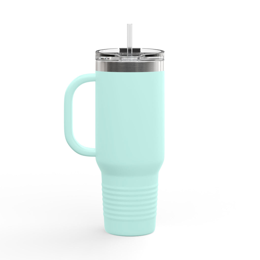 40oz Insulated Travel Mug — "JC Shearing" Sheep Grooming Design