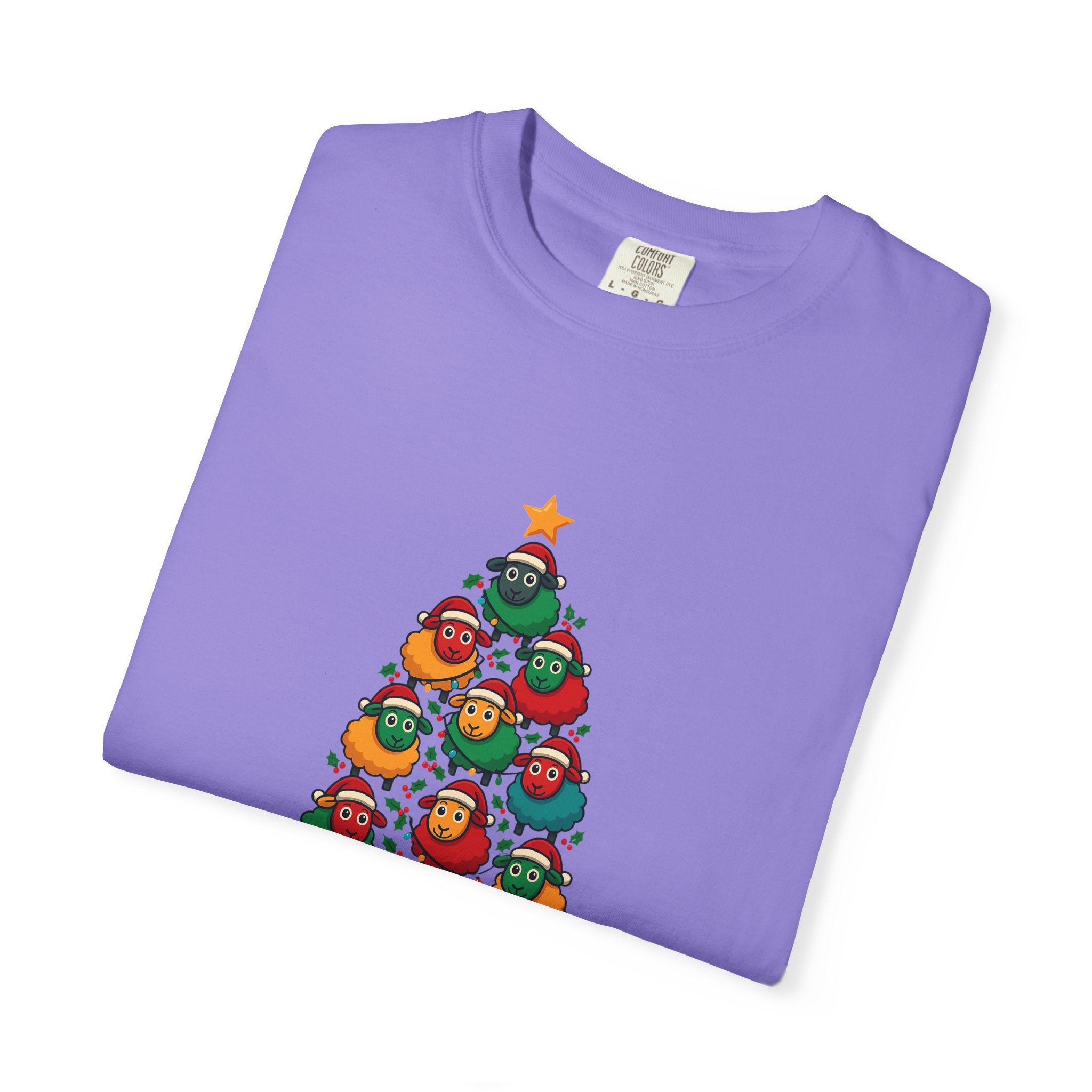 Christmas Tree Sheep Graphic T-Shirt