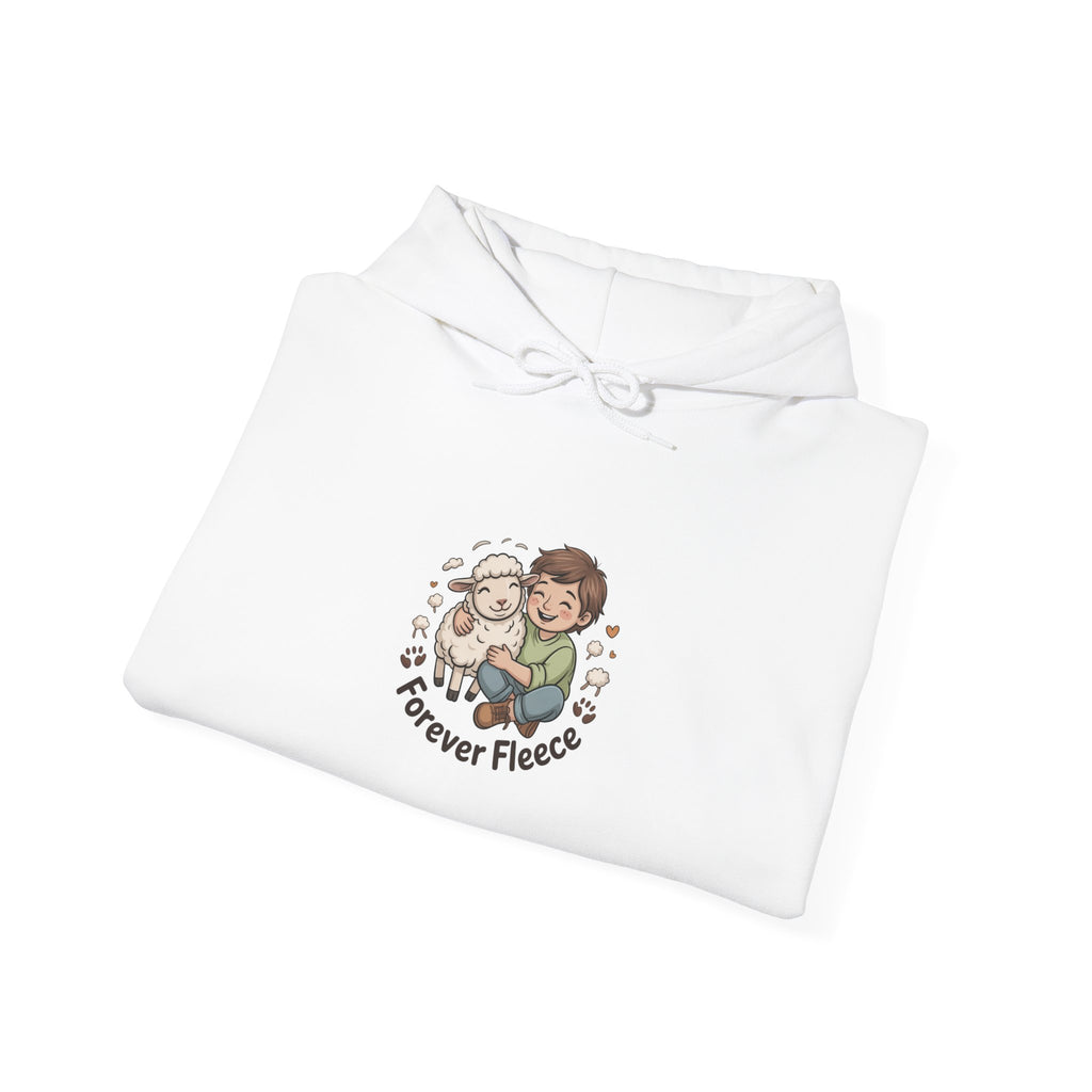 Forever Fleece Senior Sheep Hoodie | matching dog human shirt, paw prints