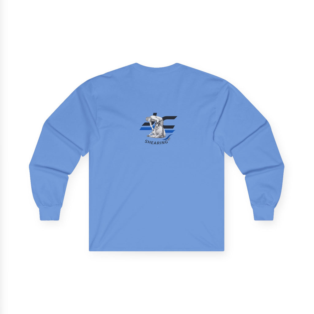 Long Sleeve Tee — Christmas Sheep Tree Graphic Holiday Shirt