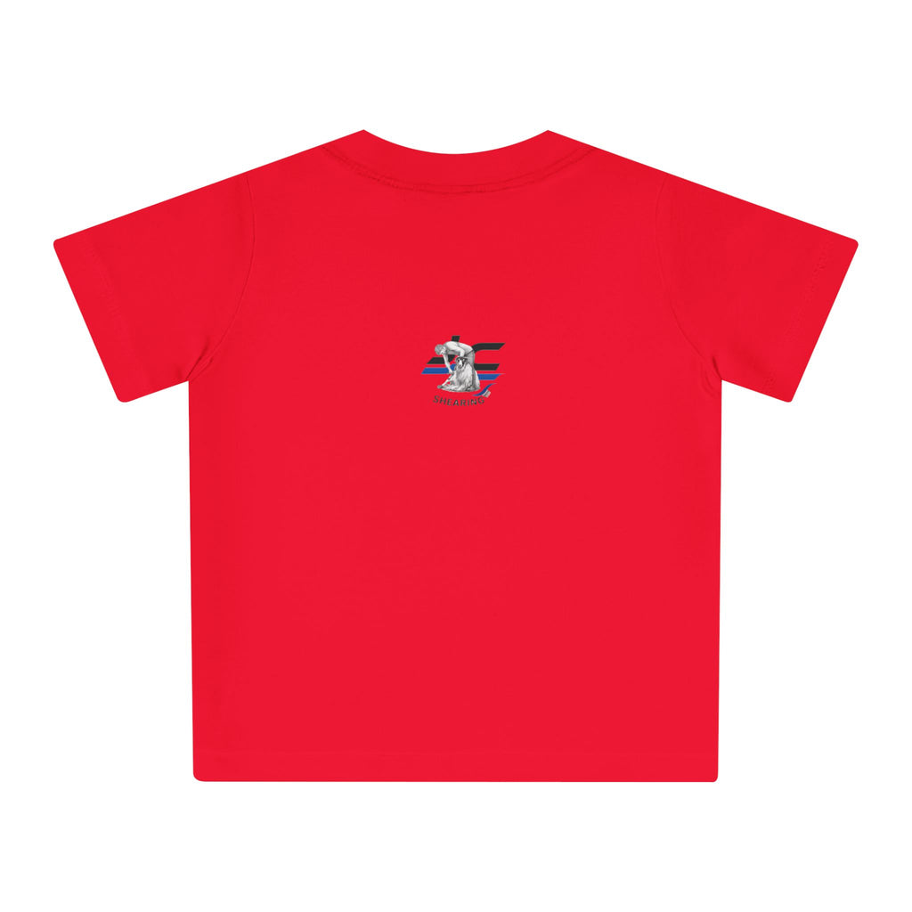 Christmas Sheep Tree Baby T-Shirt – Cute Holiday Infant Tee