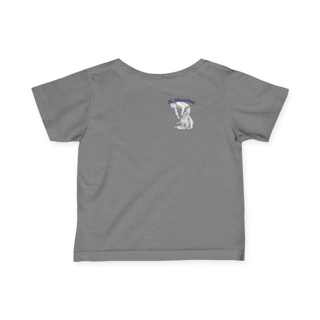 Infant Tee — Cute Farm Tractor with Dog & Sheep Baby Shirt